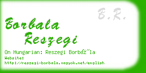 borbala reszegi business card